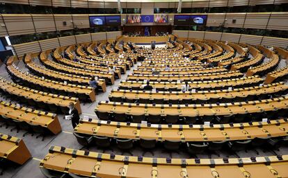 Vista del Parlamento Europeo, en Bruselas.