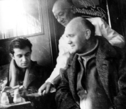 Juan Goytisolo y Jean Genet, en 1958, fotografiados por Monique Lange.