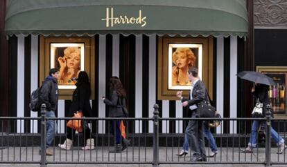 La entrada de los almacenes Harrods