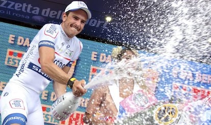 John Degenkolb celerba su victoria en la quinta etapa.