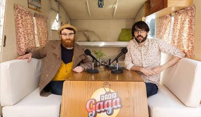 Manuel Burque y Quique Peinado, presentadores de 'Radio Gaga'.