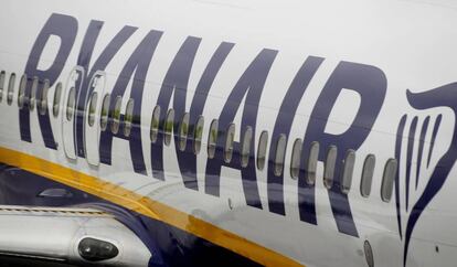 Un avión de Ryanair.