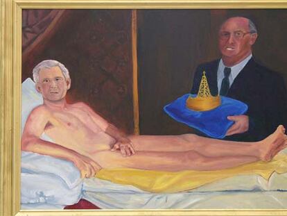 El museo municipal de Washington ha retirado una exposición que incluía <i>Man of Leisure. King George</i>, de Kayti Dirdriksen.