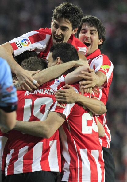 Muniain celebra el 1 a 0