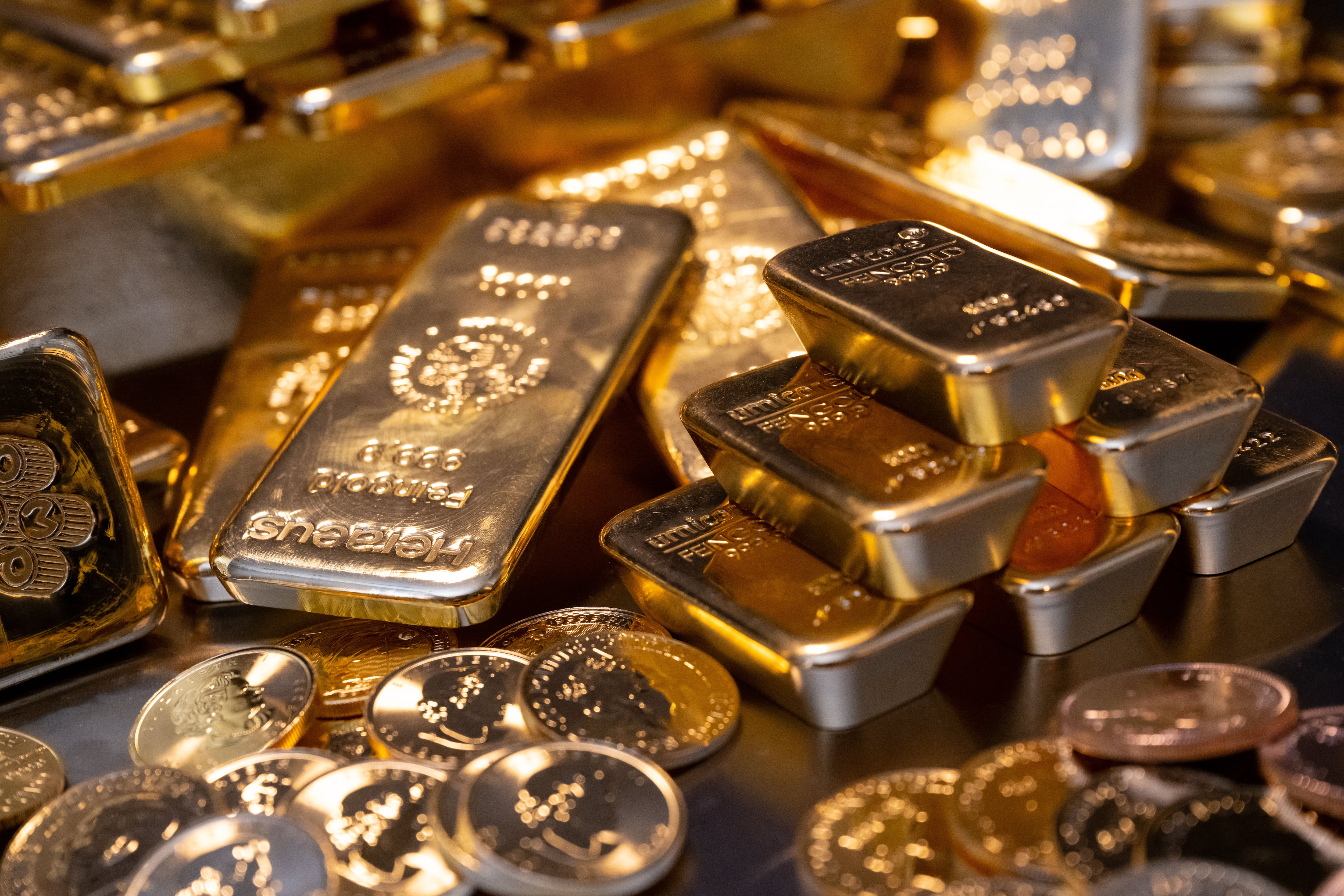 Lingotes de oro en un establecimiento de Munich. 