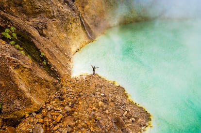 El lago Boiling, dentro del parque nacional Morne Trois Pitons, en Dominica.