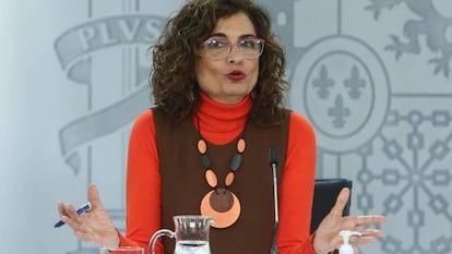 Spanish government spokesperson María Jesús Montero.