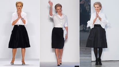 Carolina Herrera

Es imposible pensar en la diseñadora venezolana y no imaginarla con impoluta camisa blanca y falda por la rodilla. Aunque juega con pequeños detalles como lazos, cortes o estampados, su uniforme atemporal siempre la acompaña.