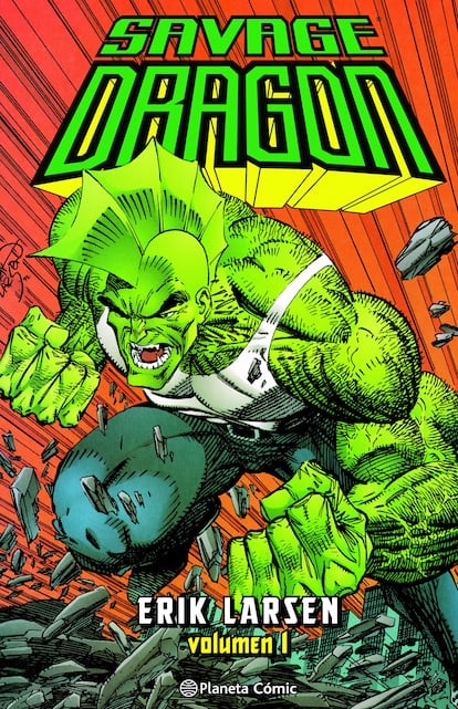 Portada de 'Savage Dragon. Volumen 1', de Erik Larsen.