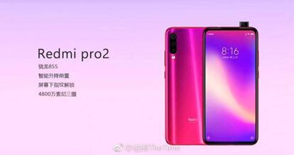 Cartel del Redmi Pro 2