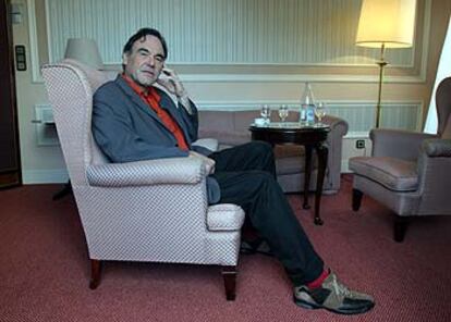 Oliver Stone, en el hotel María Cristina de San Sebastián.