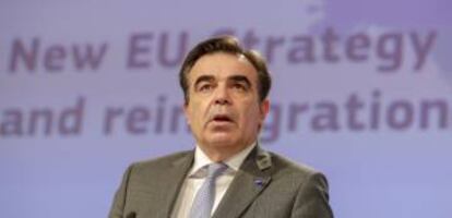 El vicepresidente de la Comisión Europea, Margaritis Schinas.