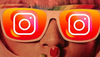 Gafas con logo de Instagram