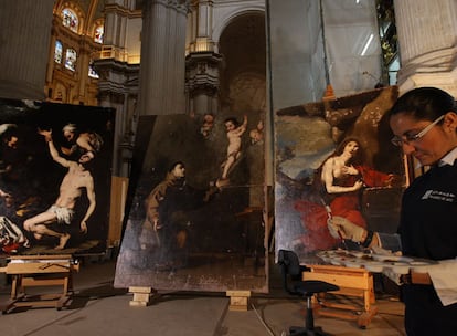 Los tres cuadros de José de Ribera, <b><i>El Españoleto</b></i><b><i>,</b></i> hallados en la catedral de Granada.