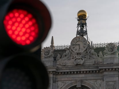 Fachada de la sede del Banco de España.