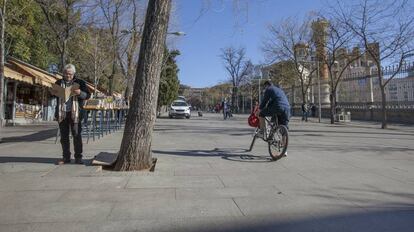 La Cuesta de Moyano de Madrid.