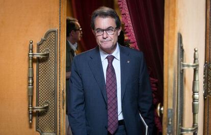 Artur Mas, en el Parlament de Cataluña, el pasado 25 de junio.