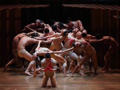 Un momento de 'Ukiyo-e', representado por el Ballet del Gran Teatro de Ginebra, ayer en el Teatro Real.