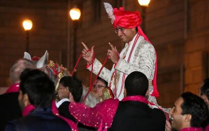 Imagen de la boda del multimillonario Mittal.