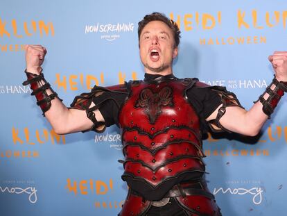 Elon Musk, el 31 de octubre en la fiesta de Halloween de la modelo Heidi Klum en Nueva York.