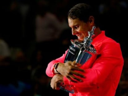 El día después de proclamarse campeón del US Open, el número uno (Manacor, 31 años) recibe a EL PAÍS en la azotea de un rascacielos neoyorquino. Está relajado y transmite paz después del trabajo bien hecho