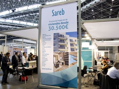 Expositor de la Sareb en la feria Urbe de Valencia en el año 2019.
