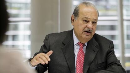 El empresario mexicano Carlos Slim, en Nueva York.