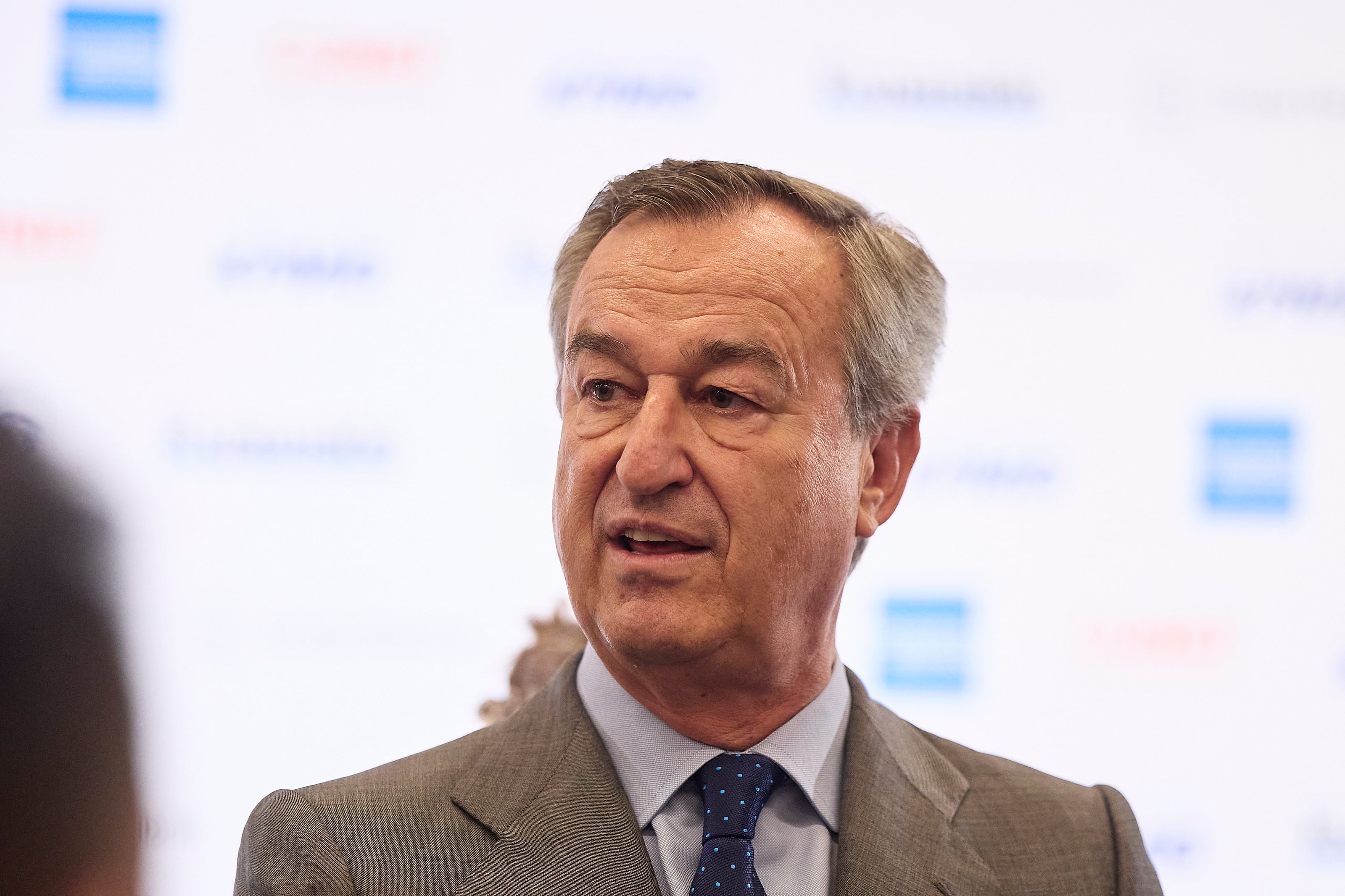 El consejero delegado de Banco Sabadell, César González-Bueno, en el acto de este lunes. 