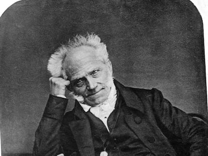 El filósofo Arthur Schopenhauer, en un retrato de 1855.