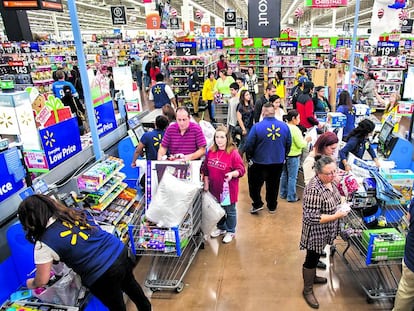 Supermercado Walmart en Arkansas. Esta es primera compa&ntilde;&iacute;a del mundo.