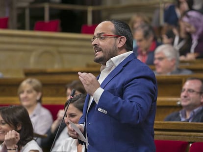 El diputat popular Alejandro Fernández al Parlament.