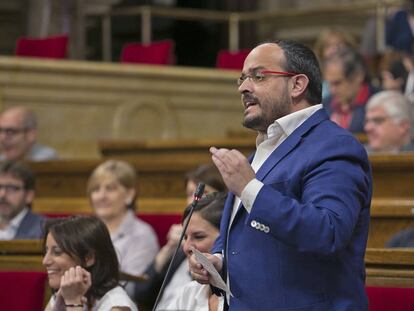 El diputat popular Alejandro Fernández al Parlament.