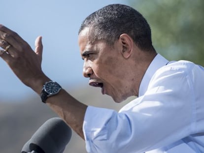 El presidente Barack Obama durante un mitin en Colorado este jueves 