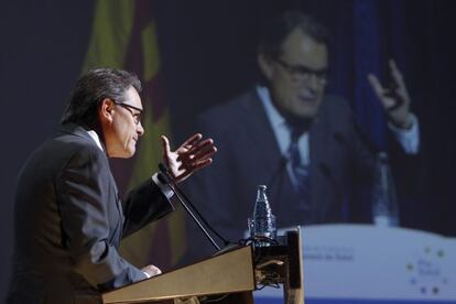 Artur Mas en un acte aquest divendres.  