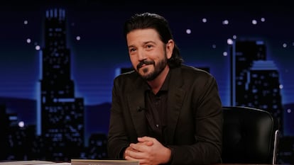 El actor mexicano Diego Luna, durante su participación en el '¡Jimmy Kimmel Live!', el 23 de junio.