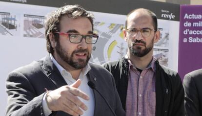Juli Fernàndez (esquerre) i Maties Serracant.