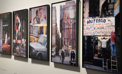 Quatre de les fotografies en color dels anys vuitanta realitzades a Barcelona per Miserachs.