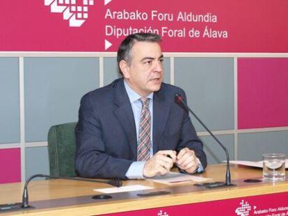 De Andrés, durante su rueda de prensa.