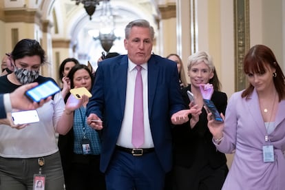 Kevin McCarthy, en el Capitolio, en Washington, en una imagen de mayo de 2022.
