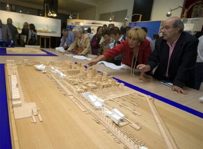 Maqueta del proyecto de Renzo Piano para el área del puerto de Gandia.