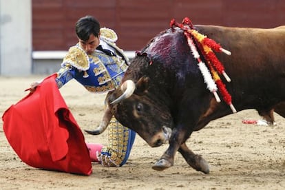 No&eacute; G&oacute;mez del Pilar, en la plaza de Las Ventas. 