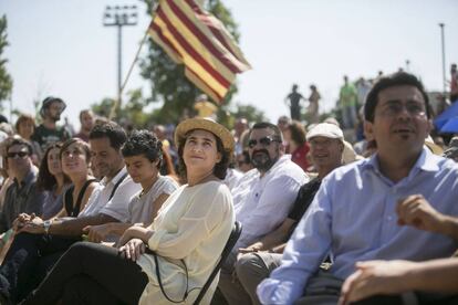 Ada Colau a l'acte de la Diada de Sant Boi de Llobregat.