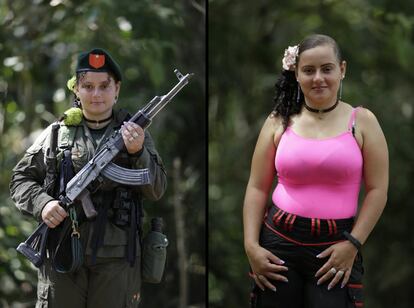 Diana Marcela, de 28 anos, passou 13 nas FARC e gostaria de finalizar o ensino médio e estudar fotografia depois do acordo de paz com o governo da Colômbia.