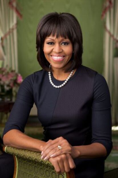 El retrato oficial de Michelle Obama.