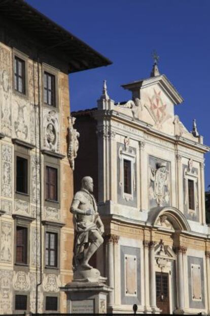 La iglesia de Santo Stefano en la plaza dei Cavalieri de Pisa.