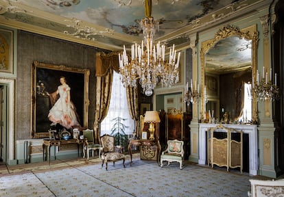 Interior of one of the restored spaces of Het Loo Palace.