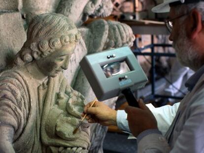 Imagen de los trabajos de restauración