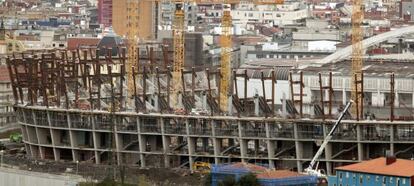 Aspecto del nuevo estadio de San Mamés.