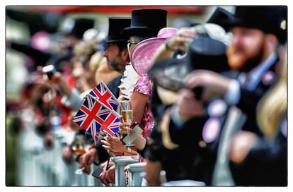 Asistentes a las carreras de caballos de Ascot, 19 de junio de 2014.