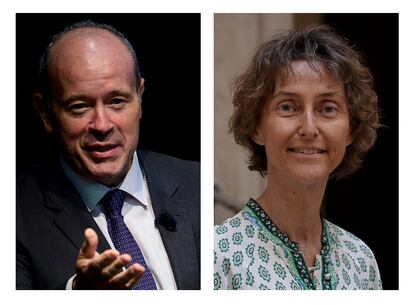 Los dos nuevos magistrados del Tribunal Constitucional, nombrados por el Gobierno: Juan Carlos Campo y Laura Díez.